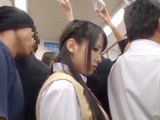 Asian Teen with Nippon Stranger Rides Wild on Public Bus Surprise
