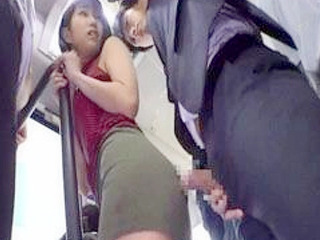 Fucking on a Public Bus in Nippon with a Horny Couple