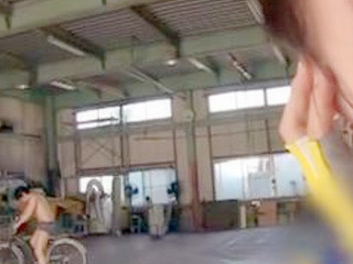 Asian Neighbor Gets Lucky with Young cyclist and Her Bike