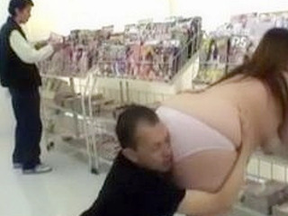 Fucking a Big Ass Colleague in a Tokyo Nippon Store - Chinese Porn Sex with Horny XXX Partner