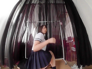 Tokyo University Girl's Lewd Locker Room Tease with Nippon Tits, XXX Thong, and a Hidden Camera